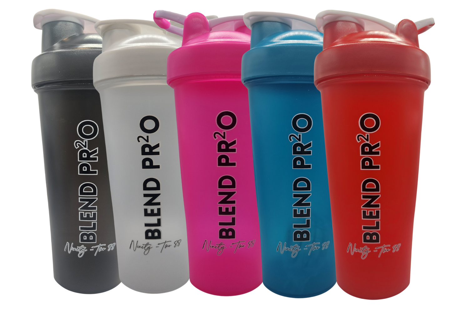 *BUY 3 GET 2 FREE* 2-Pack Protein Shaker Bottles 20 oz Stainless Whisk Mixing Ball Leak Proof Dishwasher Safe BPA Free Durable Reusable Blender Cup Hiking Gym BLEND PRO Pre-workout