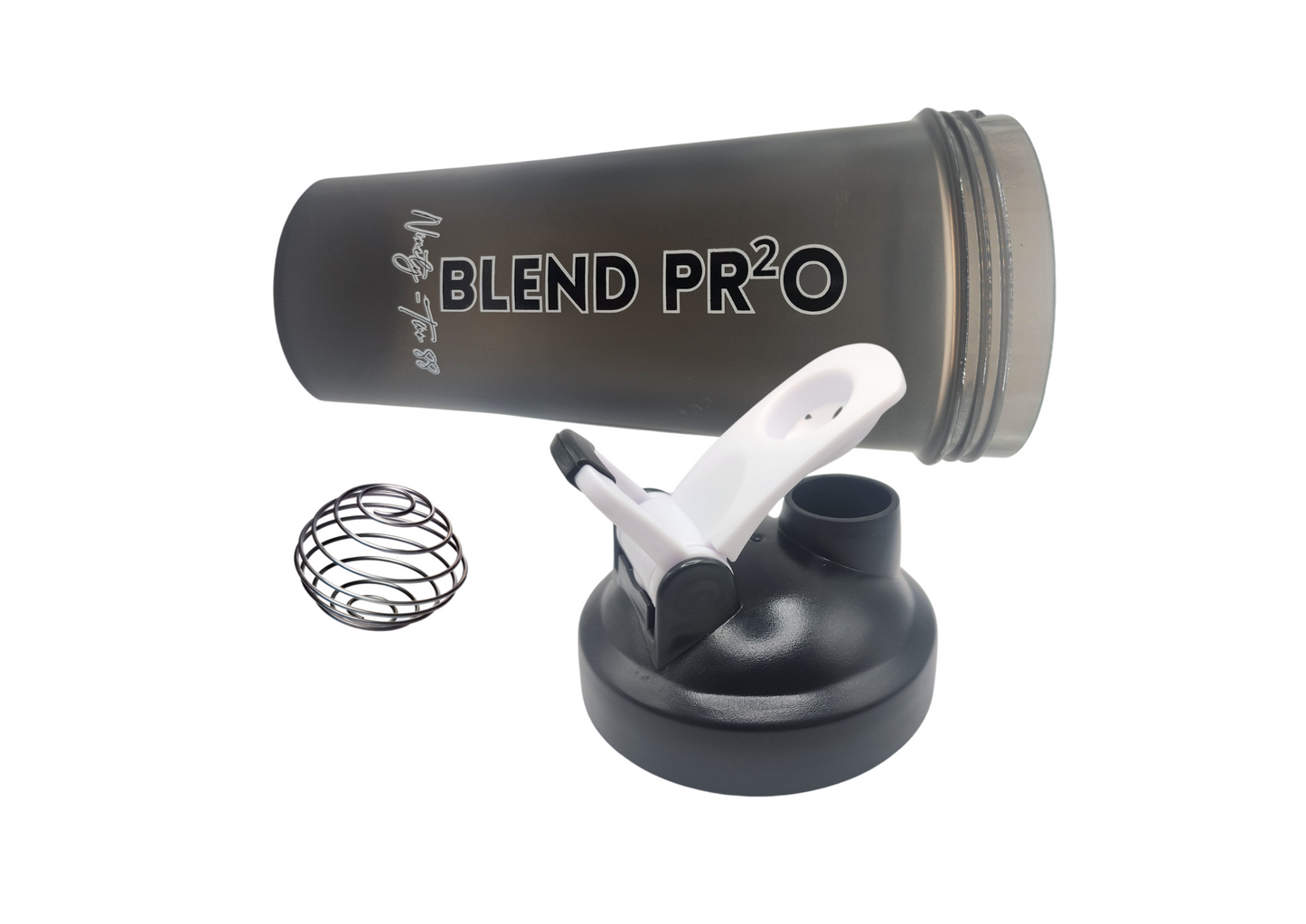 *BUY 3 GET 2 FREE* 2-Pack Protein Shaker Bottles 20 oz Stainless Whisk Mixing Ball Leak Proof Dishwasher Safe BPA Free Durable Reusable Blender Cup Hiking Gym BLEND PRO Pre-workout