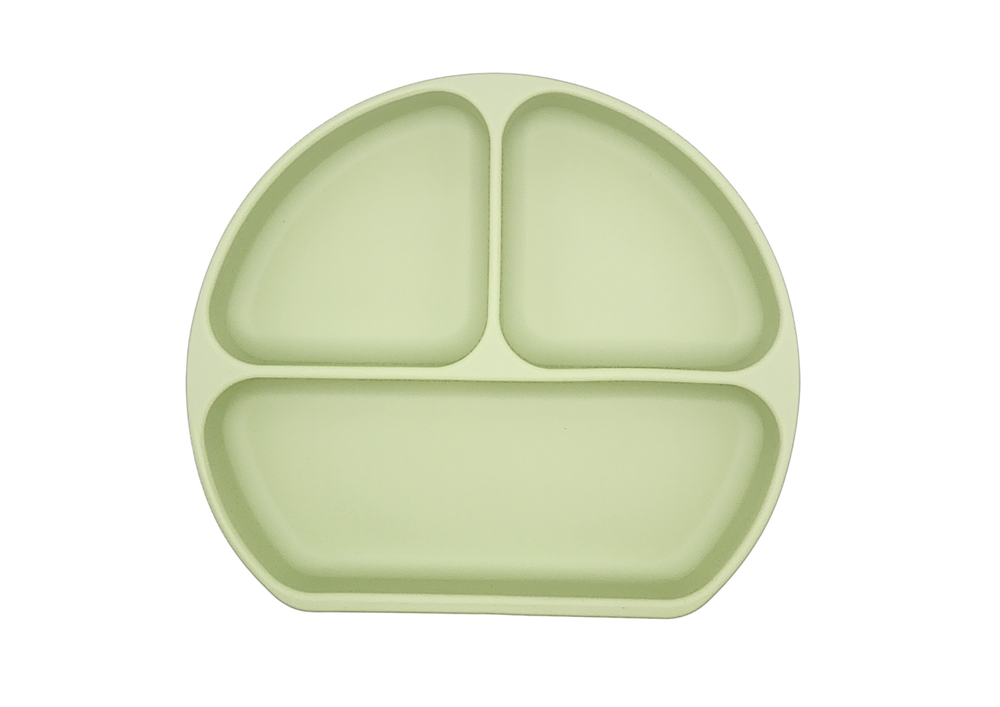 *Buy 3 Get 1 FREE* 4-Piece Silicone Baby Feeding Set| 1 Divided Suction Plate + 1 Suction Bowl + with Spoon and Fork| Baby Led Weaning Supplies Self Feeding Utensils| PINK GREEN