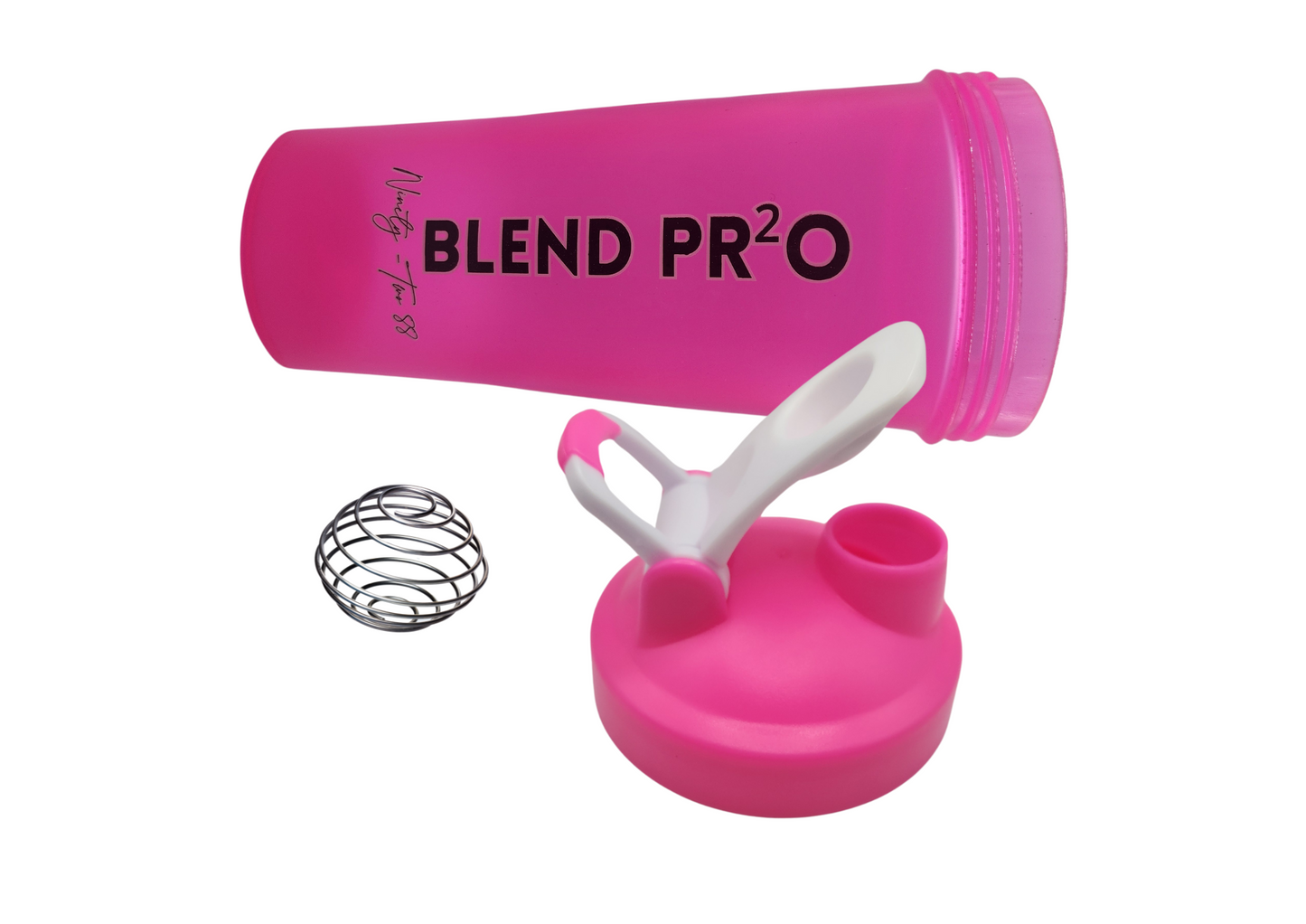 *BUY 3 GET 2 FREE* 2-Pack Protein Shaker Bottles 20 oz Stainless Whisk Mixing Ball Leak Proof Dishwasher Safe BPA Free Durable Reusable Blender Cup Hiking Gym BLEND PRO Pre-workout